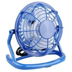 USB Fan Mini USB Desktop Fan Office Personal Fan Portable Summer Cooling Fan with 360 Rotation (Blue)