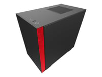 NZXT H series H210i - Tour - mini ITX - pas d'alimentation - rouge, noir mat - USB/Audio