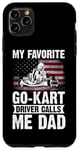 Coque pour iPhone 11 Pro Max Fête des Pères Karting Racer Go Kart Racing Dad