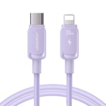 Joyroom USB-C till Lightning Snabbladdningskabel, 20W, 1.2m - Lila
