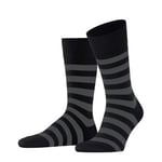 Falke Strumpor Sensitive Mappd Line Socks Svart/Grå bomull Strl 43/46 Herr