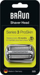 Braun-Series 3-Electric Shaver Replacement Head, ProSkin Electric Shavers Silver