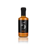 Chilli No.5 | Gourmet Piri Piri Hot Pepper Sauce, Exclusive Five Chilli Blend, Healthy Superfoods & Organic Ingredients, Vegan, Gluten Free, No Artificial Colours or Flavourings 200 ml Bottle