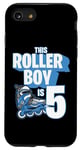 Coque pour iPhone SE (2020) / 7 / 8 Rollerblading Patin à roulettes pour enfant 5 ans Bleu