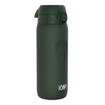 ION8 Water Bottle, 750 ml/24 oz, Leak Proof, Easy to Open, Secure Lock, Dishwasher Safe, BPA Free, Flip Cover, Carry Handle, Soft Touch Contoured Grip, Easy Clean, Odour Free, Carbon Neutral, Green