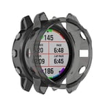 YOUZHIXUAN Smart watch series For Garmin Fenix 6s TPU Half Coverage Smart Watch Protevtice Case(Black) (Color : Black)