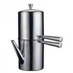 Ilsa Caffettiera Napoletana Stainless Steel 3 Cups Finish Glossy Made IN Italy