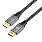 YIWENTEC 5M 16.5ft Copper Cord Ultra HD 8K 4K DisplayPort Cable DP 1.4 8K@60Hz 4K@144Hz High Speed 32.4Gbps HDCP 3D Slim and Flexible DP to DP Cable (5M, 8K)