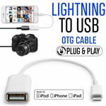 Lightning To Usb Camera Connector Adapter Cable Otg For Iphone 7 6 Plus 5 Ipad