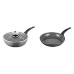 Tower T81202 Cerastone Forged Multi-Pan with Non-Stick Coating and Soft Touch Handles, 28 cm & T81242 Cerastone Induction Frying Pan Non-Stick, Ceramic Coating, Forged Aluminium