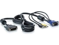Hpe Usb Server Console Cable - Video/Usb-Kabel - 1.8 M (Paket Om 2) - För Hpe 600  Proliant Dl370 G6, Dl585 G6, Ml110 G6, Ml110 G7, Ml330 G6, Ml350 G6  Rack