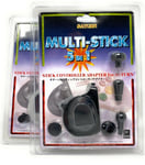Sega Saturn Multi-Stick 5 in 1 Stick Controller Adapter Twinpack Black and Grey
