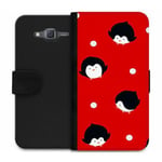 Samsung Galaxy J5 Wallet Case Penguins On Christmas Eve