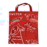 Tygväska Dalahäst Kurbits Swe, Röd
