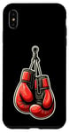 Coque pour iPhone XS Max Gants de boxe rouges suspendus à une lanière