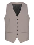 Lindbergh Mens Waistcoat For Suit Beige