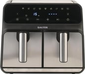 Salter EK5196 Dual Air Fryer – 7.6 L Digital Air Pro, Sync & Match Cook Function