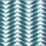 Teton Geometric Wallpaper Holden Teal Gold Metallic Chevron Contemporary