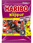 Haribo Stora Nappar - Vingummismokker med Lakris og Bringebærsmak 170 gram