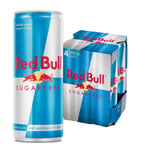 4 X Red Bull Energidryck Sockerfri 250 Ml