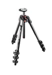 Manfrotto MT190CXPRO4, 190 Carbon Fibre 4 Section Tripod with Horizontal Column, Quick Power Lock System, Made in Italy, for DSLR, CSC, Mirrorless