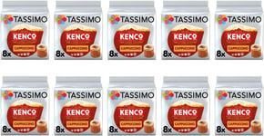 Tassimo Kenco Cappuccino Coffee Pods - 10 Packs (80 Drinks)