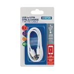 Status USB-A to 8-Pin Lightning Charging Lead 1M White