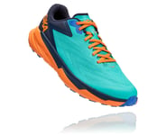 Hoka One Zinal Running Shoes Men turkos/orange US 8 | EU 41 1/3 2021 Trailrunning Skor