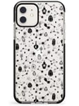 Witchy Patterns: Magical Items - Black/Clear Black Impact Impact Phone Case for iPhone 12 Mini | Protective Dual Layer Bumper TPU Silicone Cover Pattern Printed | Magical Sorcery Pattern Design Draw