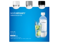 SodaStream - Flaske - til brusmaskin - hvit/svart/grå (en pakke 3)