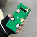 JIAXIA phone case Cartoon Pet Phone Case For Samsung Galaxy S10 S8 S9 Plus Cases Funny Pocky Sheeny Soft Cover For Samsung Note 10 8 9,green,For Note 10 Pro
