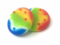 [1 Pair] Rainbow Thumb Grips - Suitable for PS4 - PS3 - XBOX 1 - XBOX 360 Contro