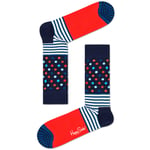 Happy Socks Men's Crew Socks - Stripes & Dots (UK 7.5-11.5 | EU 41-46)