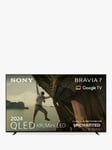 Sony Bravia 7 K85XR70PU (2024) QLED XR Mini LED HDR 4K Ultra HD Smart Google TV, 85 inch with Youview & Dolby Atmos, Black
