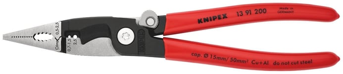 Knipex 13 91 200 Multi-Function Installation Pliers PVC Grip 200mm