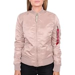 Alpha Industries Women's MA-1 VF 59 Bomber Jacket for Ladies, Pale Peach, M