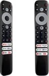 Télécommande TCL RC902V de rechange pour TV TCL Android Mini LED QLED 4K UHD Smart TV avec Netflix,Prime Video,YouTube