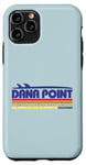 Coque pour iPhone 11 Pro Dana Point California USA – Paradis de surf rétro