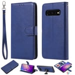 Magnet Leather Wallet Samsung Galaxy S10 Blå
