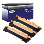 Lot de 3 Toners compatibles Brother DCP-1510, DCP-1512, TN1050 - 1 000 pages – T3AZUR Noir