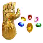 Led Light Up Thanos Infinity Gauntlet för den elektroniska näven Pvc-handskar med batterier