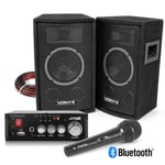 SL6 Home Karaoke Party Speaker Set with Microphone,  Bluetooth MP3 Music Machine