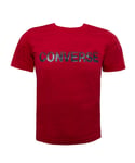 Converse Childrens Unisex Gloss Kids Red T-Shirt - Size 5-6Y