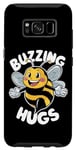 Galaxy S8 Buzzing Hugs Cute Bee Flying with a Smile Case