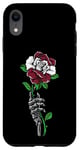 Coque pour iPhone XR Rose de Lettonie avec squelette drapeau letton racines Souvenir de la Lettonie