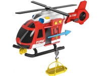 Teamsterz 1416392 Light and Sound Fire Helicopter Toy, 3-6 Years