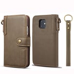 XUAILI Smartphones Leather Case Cowhide Texture Horizontal Flip Leather Case Cover with Holder & Card Slots & Wallet & Lanyard, for Huawei Mate 20 Pro (Color : Coffee)