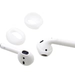 Öronskydd i Silikon för AirPods 1/2 Generation Vit