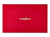Nedis HDDE25310RD - Boitier externe - 2.5" - SATA 6Gb/s - USB 3.1 - rouge