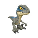Jurassic World - Figurine Mega Roar Velociraptor Blue
